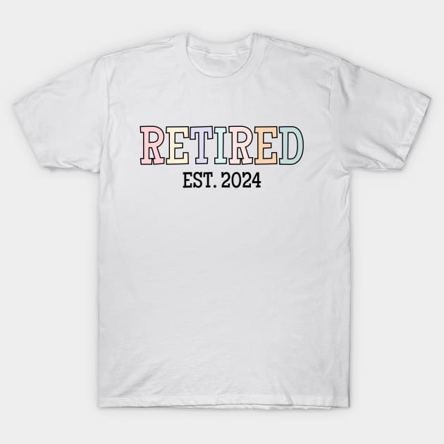 Retirement Party, Retro Retired 2024, New Retiree T-Shirt by WaBastian